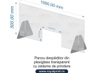 panou despartitor plexiglas manichiura 100x50