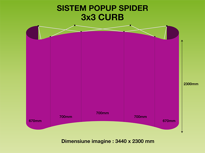 popUP spider 3x3 curb Iasi