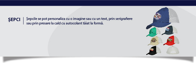 Personalizare şepci Iaşi