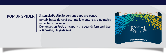 Sisteme afișaj Pop-UP spider magnetic Iasi